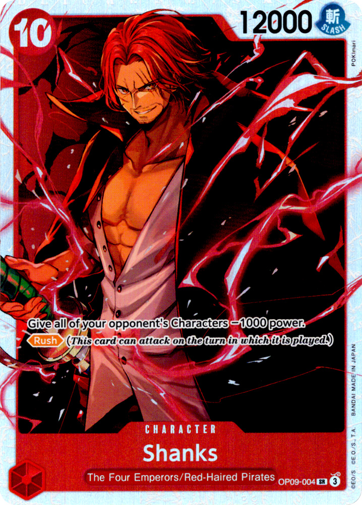 OP09-004 Shanks super rare foil (EN) -NEAR MINT-