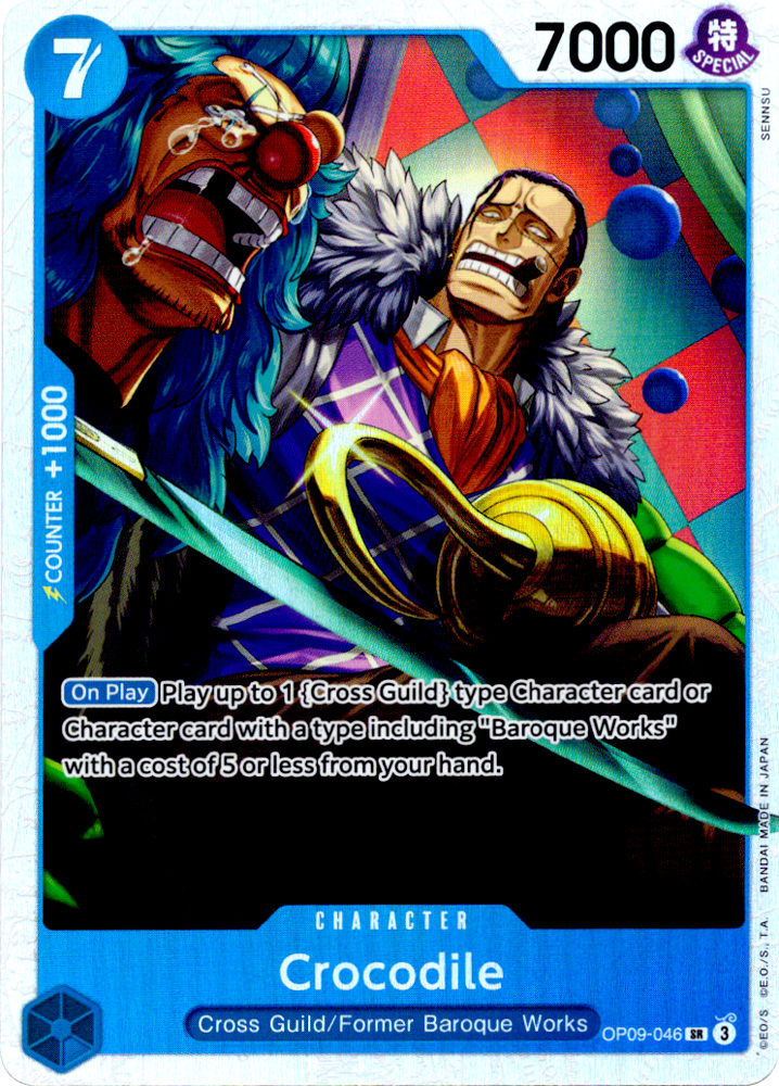 OP09-046 Crocodile super rare foil (EN) -NEAR MINT-