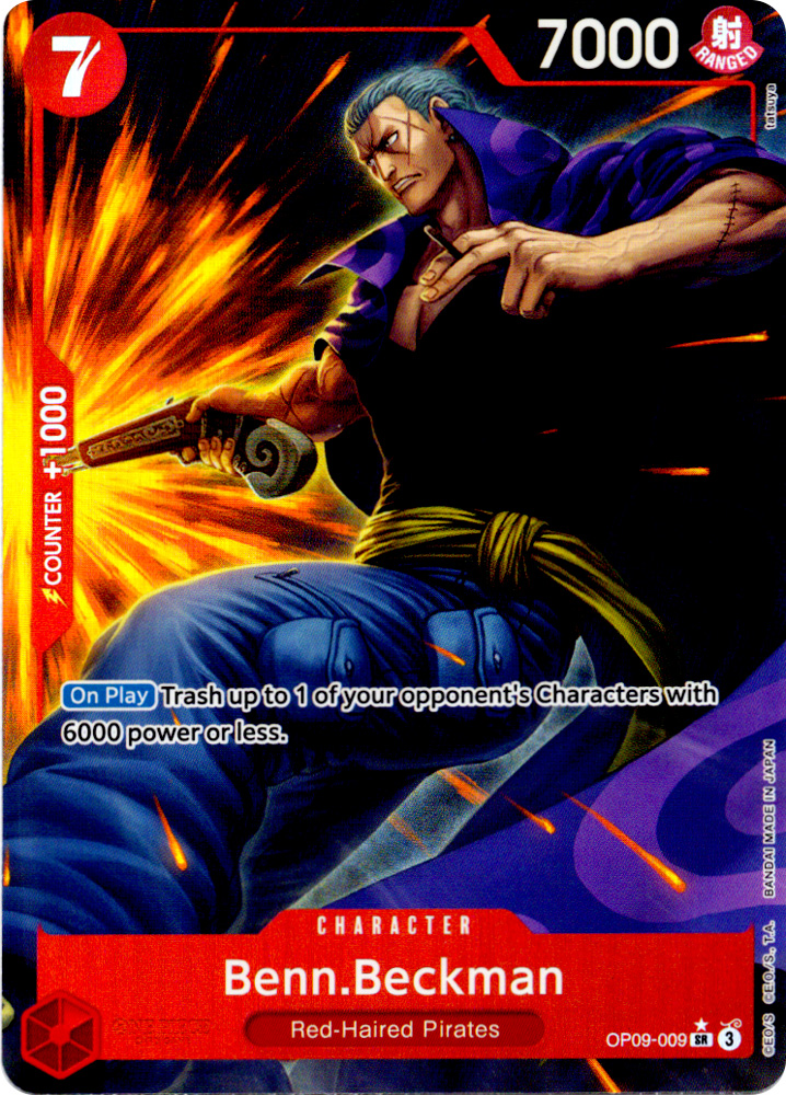 OP09-009 Benn Beckman super rare foil parallel (EN) -NEAR MINT-
