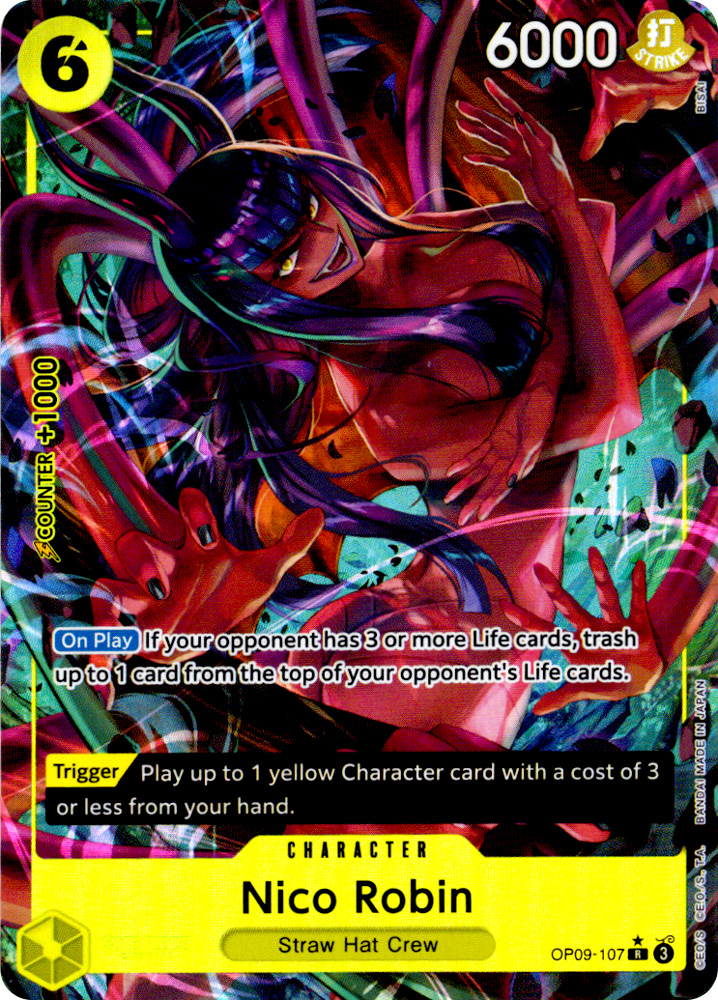 OP09-107 Nico Robin rare foil parallel (EN) -NEAR MINT-