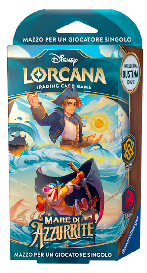 6AZS Mare di Azzurrite: Ambra & Rubino Starter Deck  (Jim Hawkins & Tigger/Tigro) (IT)