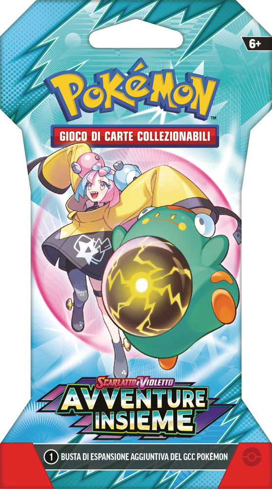 SV9 Scarlatto e Violetto Avventure Insieme busta 10 carte in blister Paper Sleeve Artwork Random (IT)