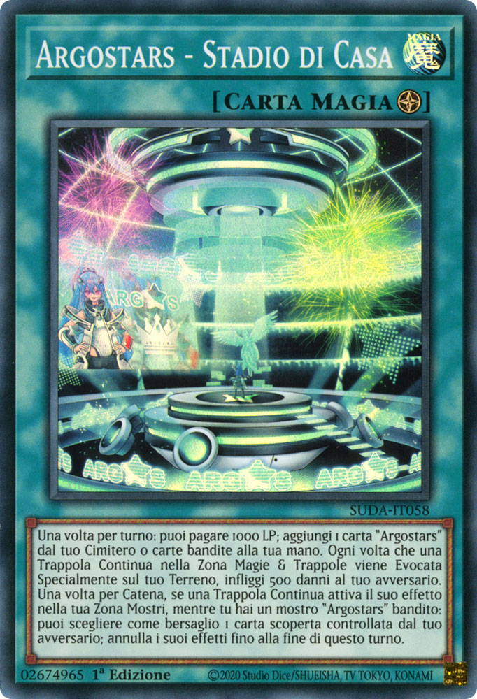 SUDA-IT058 Argostars - Studio di Casa Super Rara 1a Edizione (IT) -NEAR MINT-