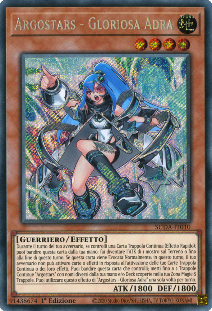 SUDA-IT010 Argostars - Gloriosa Adra Rara Segreta 1a Edizione (IT) -NEAR MINT-