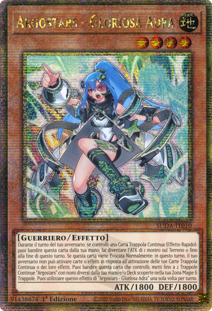 SUDA-IT010 Argostars - Gloriosa Adra Rara Segreta Quarto di Secolo 1a Edizione (IT) -NEAR MINT-
