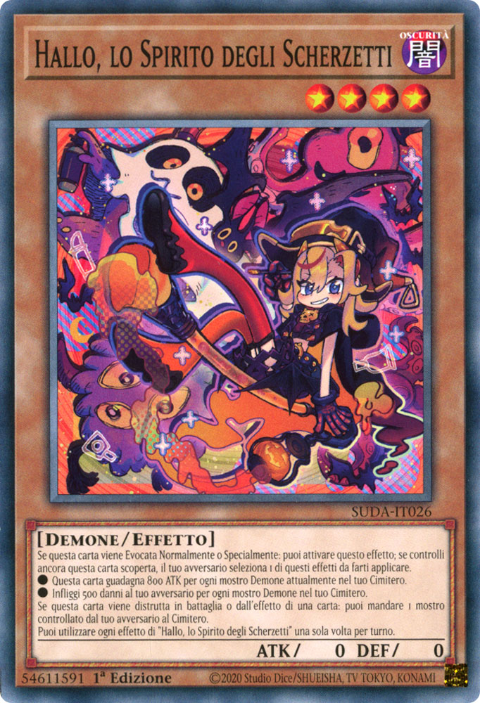 SUDA-IT026 Hallo, lo Spirito degli Scherzetti Comune 1a Edizione (IT) -NEAR MINT-