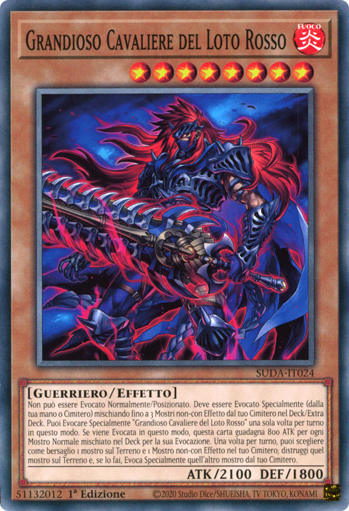 SUDA-IT024 Grandioso Cavaliere del Loto Rosso Comune 1a Edizione (IT) -NEAR MINT-