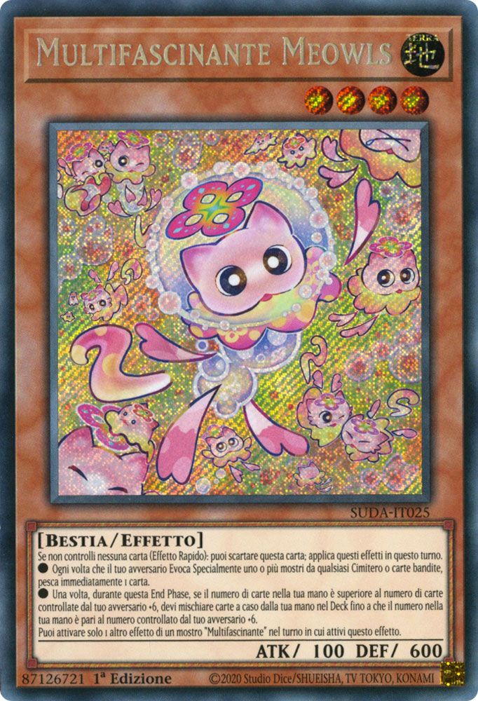 SUDA-IT025 Multifascinante Meowls Rara Segreta 1a Edizione (IT) -NEAR MINT-