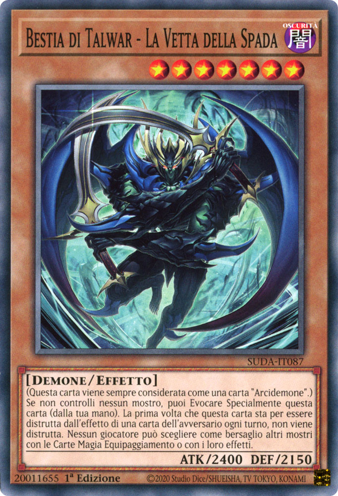 SUDA-IT087 Bestia di Talwar - La Vetta della Spada Comune 1a Edizione (IT) -NEAR MINT-