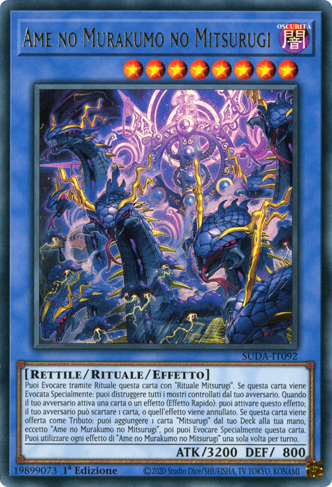 SUDA-IT092 Ame no Murakumo no Mitsurugi Ultra Rara 1a Edizione (IT) -NEAR MINT-