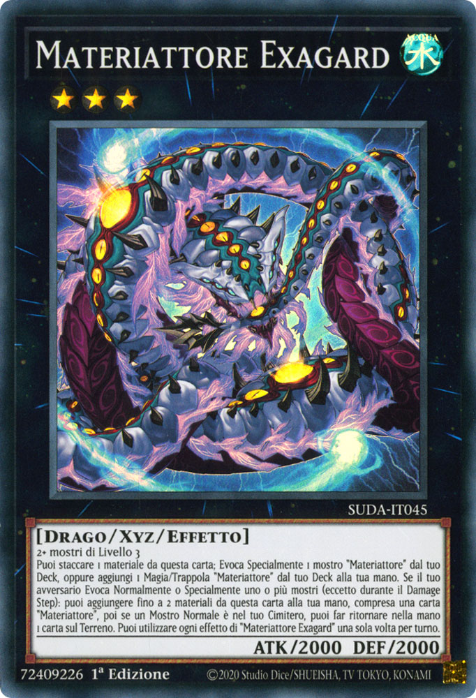 SUDA-IT045 Materiattore Exagard Super Rara 1a Edizione (IT) -NEAR MINT-