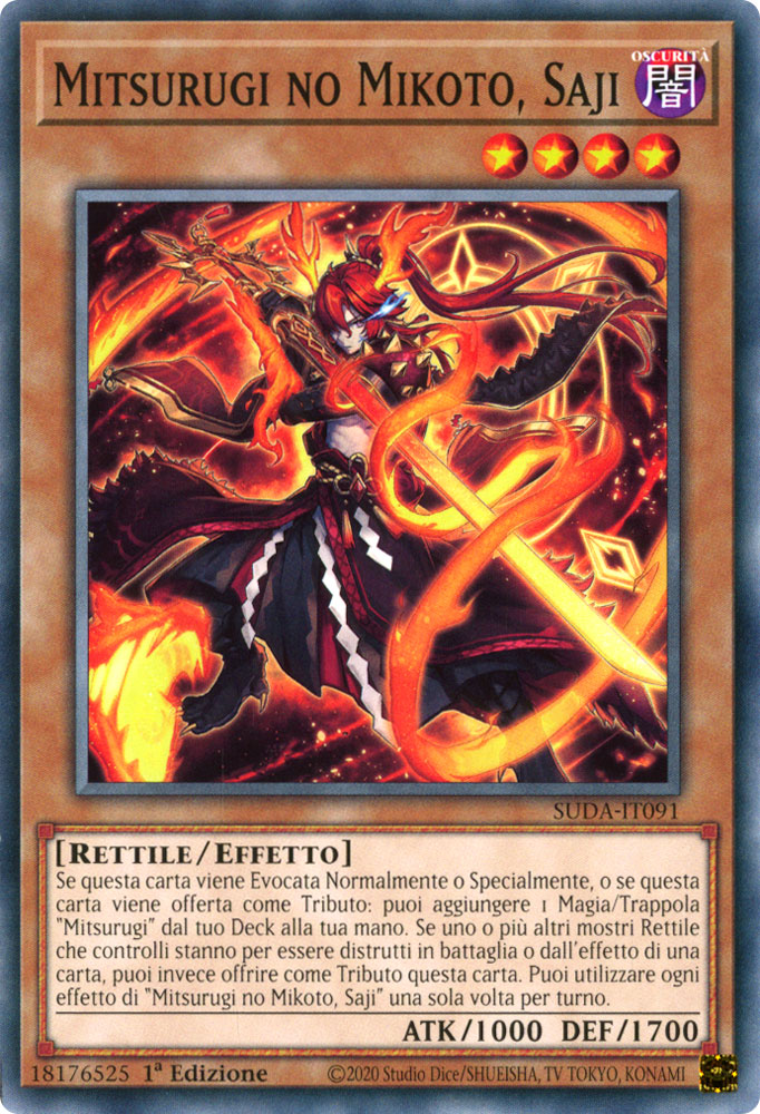 SUDA-IT091 Mitsurugi no Mikoto, Saji Comune 1a Edizione (IT) -NEAR MINT-