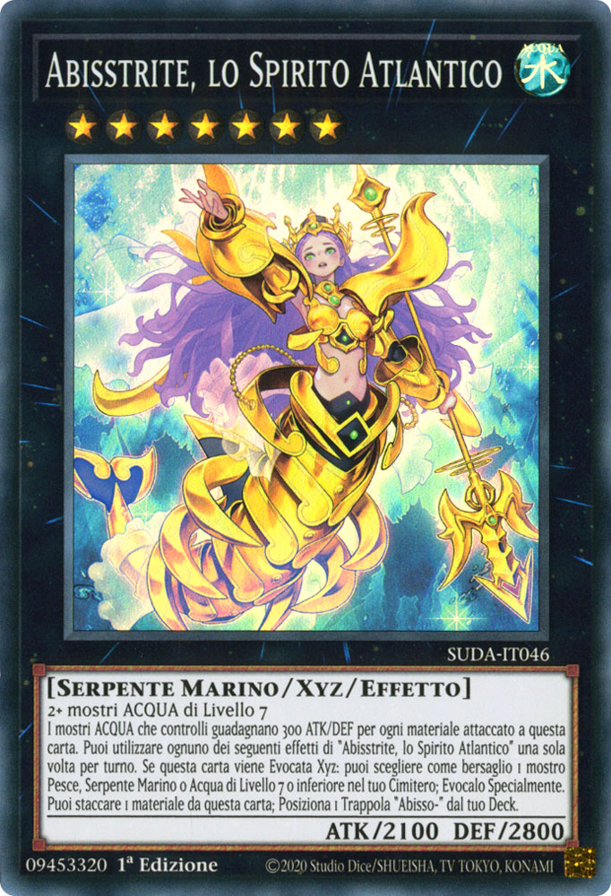 SUDA-IT046 Abisstrite, lo Spirito Atlantico Super Rara 1a Edizione (IT) -NEAR MINT-