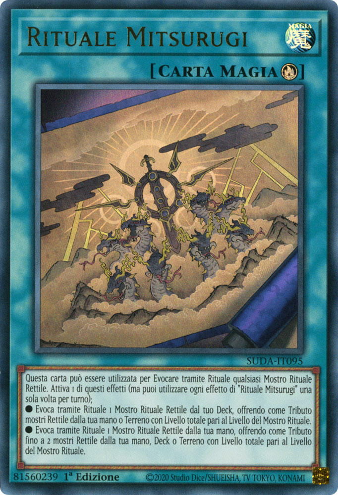 SUDA-IT095 Rituale Mitsurugi Ultra Rara 1a Edizione (IT) -NEAR MINT-