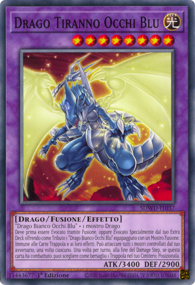 SDWD-IT037 Drago Tiranno Occhi Blu comune 1a Edizione (IT) -NEAR MINT-