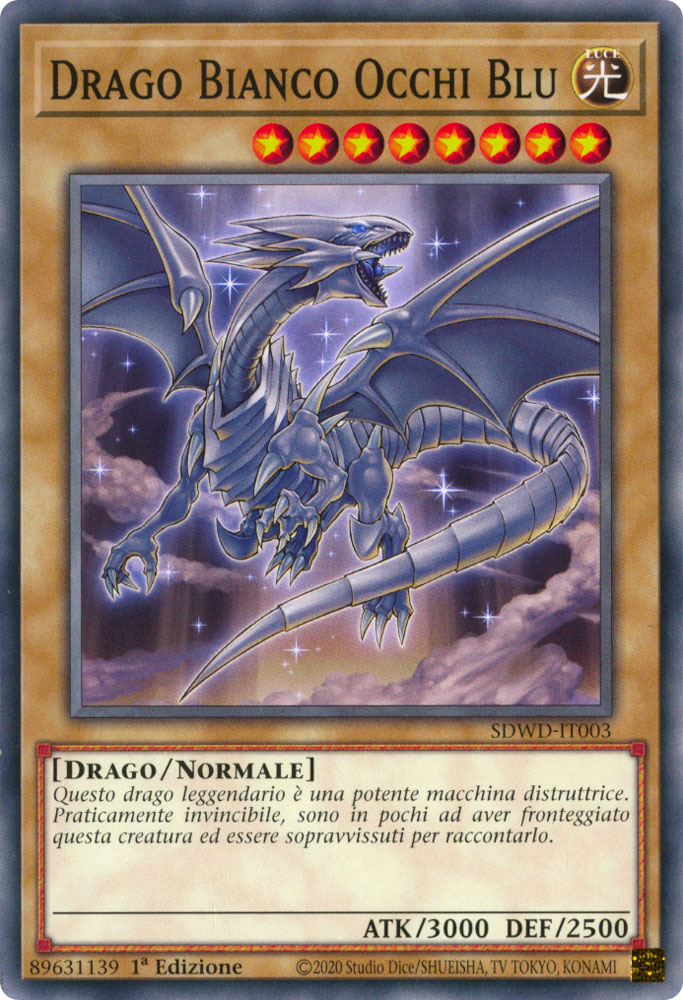 SDWD-IT003 Drago Bianco Occhi Blu comune 1a Edizione (IT) -NEAR MINT-