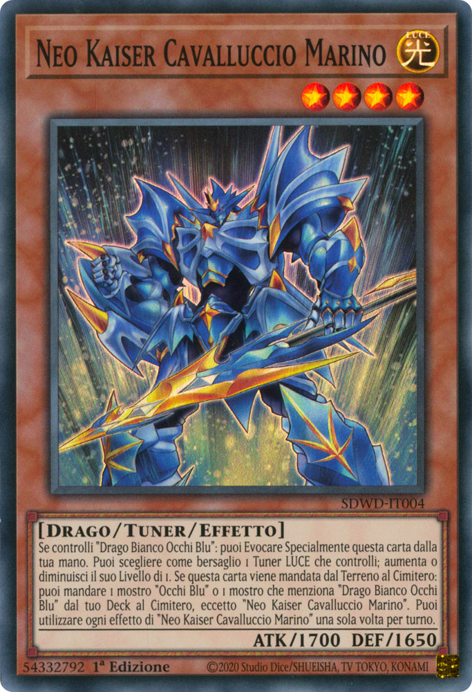 SDWD-IT004 Neo Kaiser Cavalluccio Marino super rara 1a Edizione (IT) -NEAR MINT-