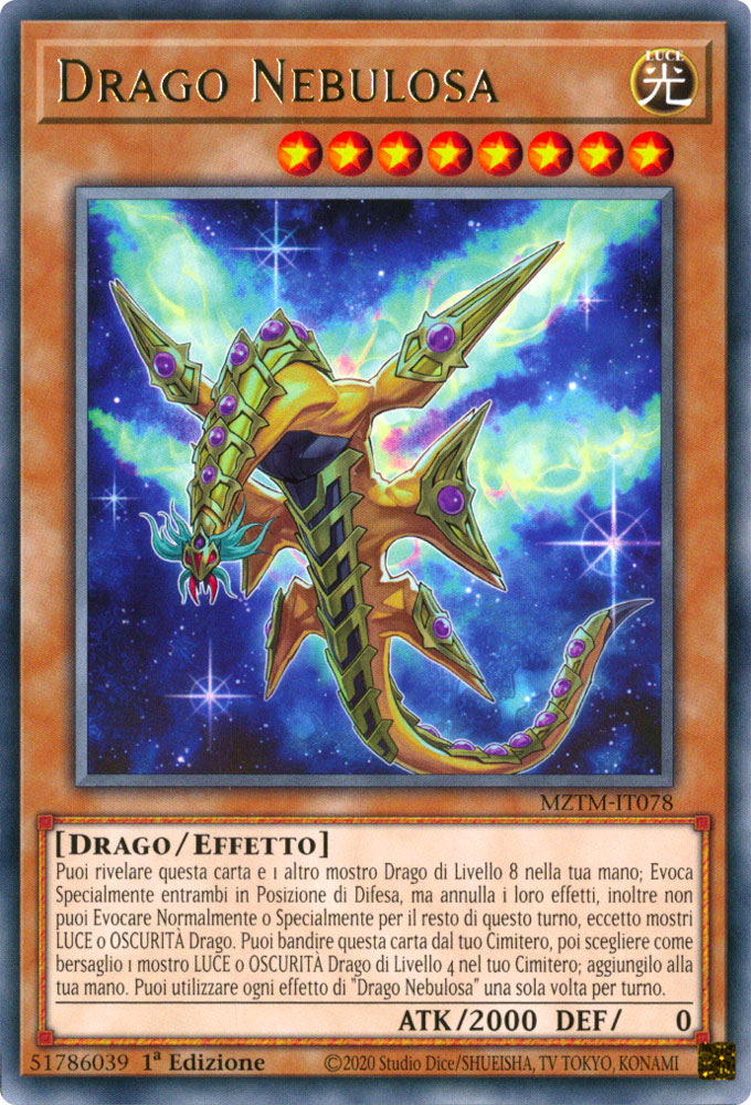 MZTM-IT078 Drago Nebulosa Rara 1a Edizione (IT) -NEAR MINT-