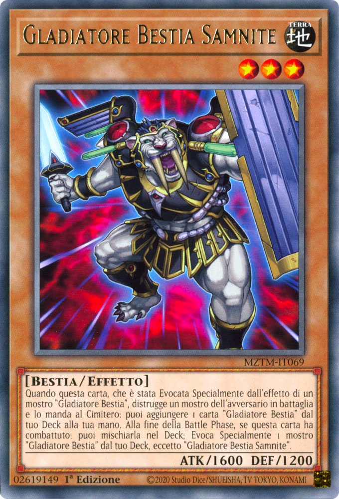 MZTM-IT069 Gladiatore Bestia Samnite Rara 1a Edizione (IT) -NEAR MINT-