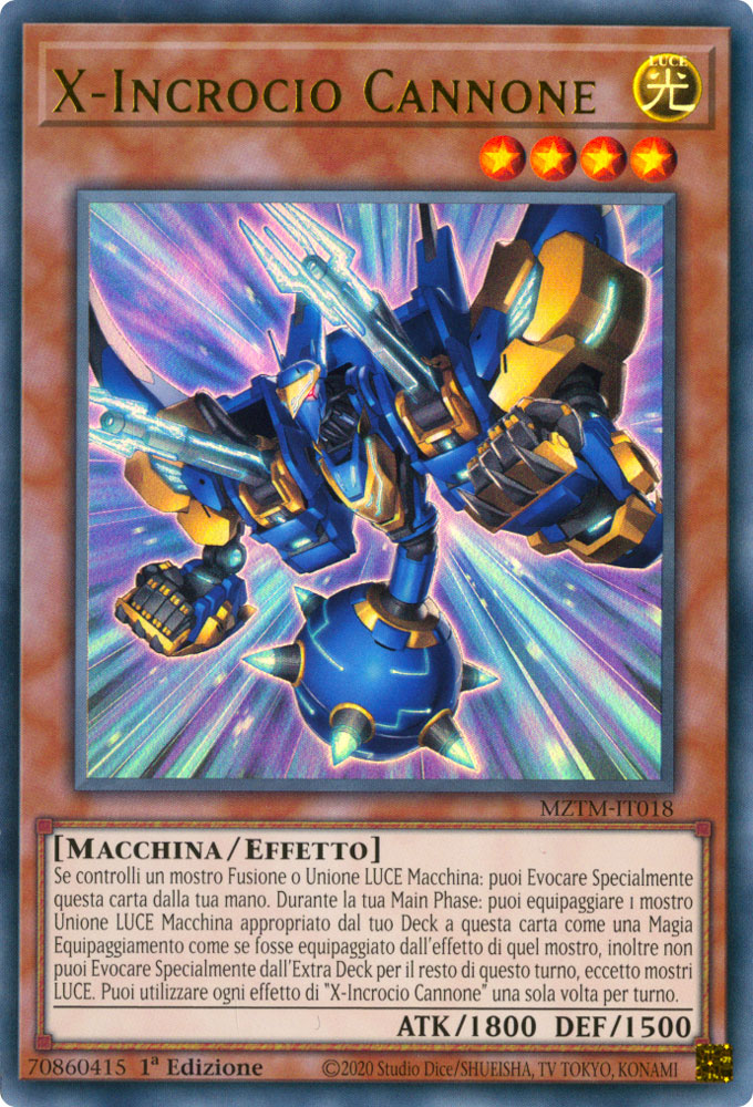 MZTM-IT018 X-Incrocio Cannone Ultra Rara 1a Edizione (IT) -NEAR MINT-