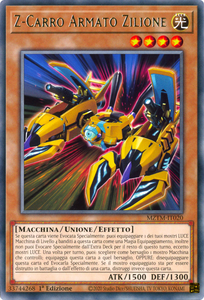 MZTM-IT020 Z-Carro Armato Zilione Rara 1a Edizione (IT) -NEAR MINT-