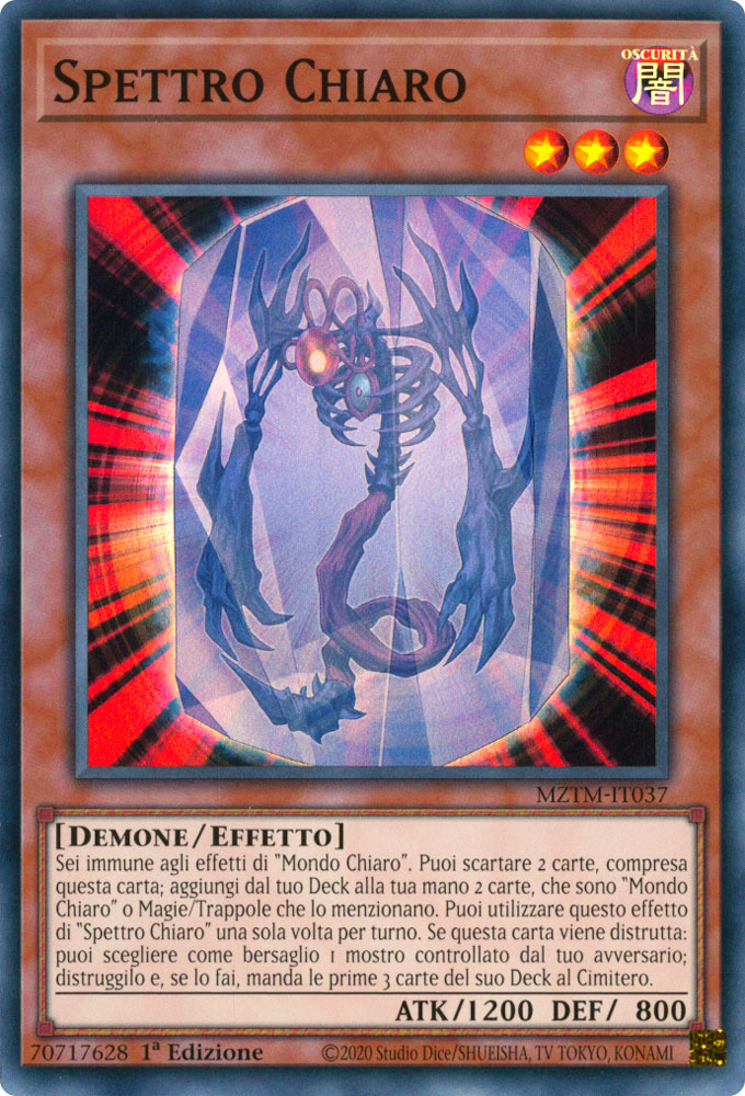 MZTM-IT037 Spettro Chiaro Super Rara 1a Edizione (IT) -NEAR MINT-