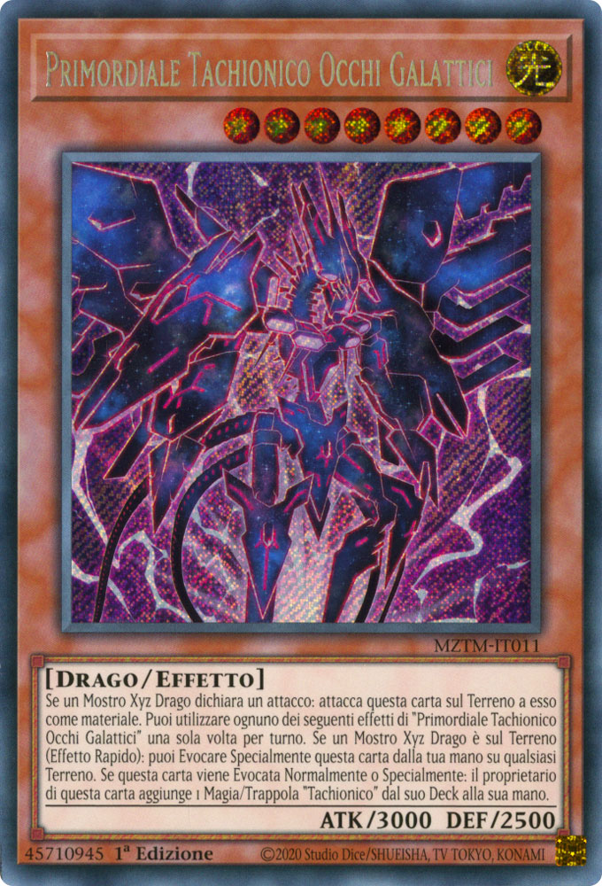 MZTM-IT011 Primordiale Tachionico Occhi Galattici Rara Segreta 1a Edizione (IT) -NEAR MINT-