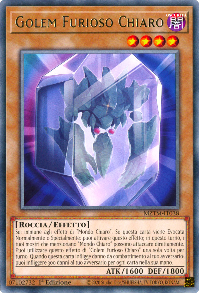 MZTM-IT038 Golem Furioso Chiaro Rara 1a Edizione (IT) -NEAR MINT-
