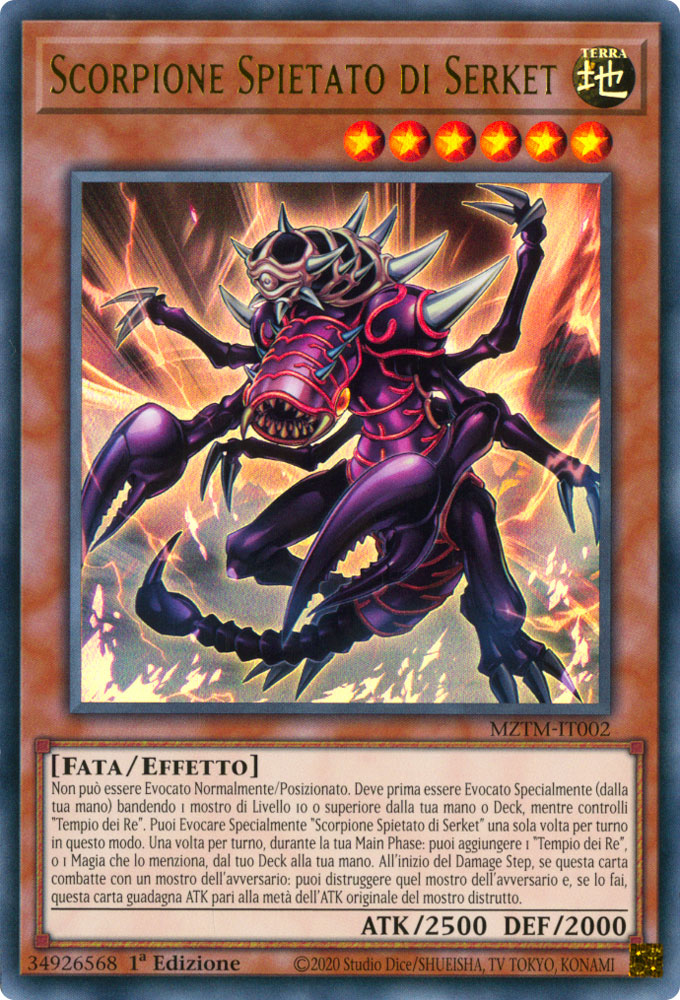 MZTM-IT002 Scorpione Spietato di Serket Ultra Rara 1a Edizione (IT) -NEAR MINT-