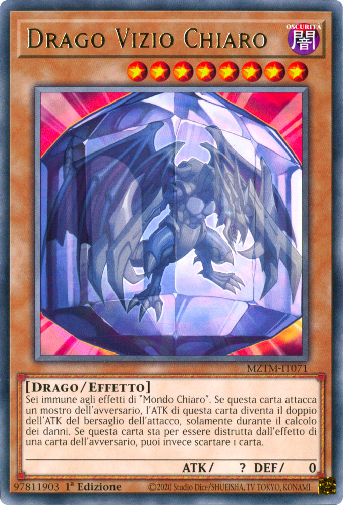 MZTM-IT071 Drago Vizio Chiaro Rara 1a Edizione (IT) -NEAR MINT-