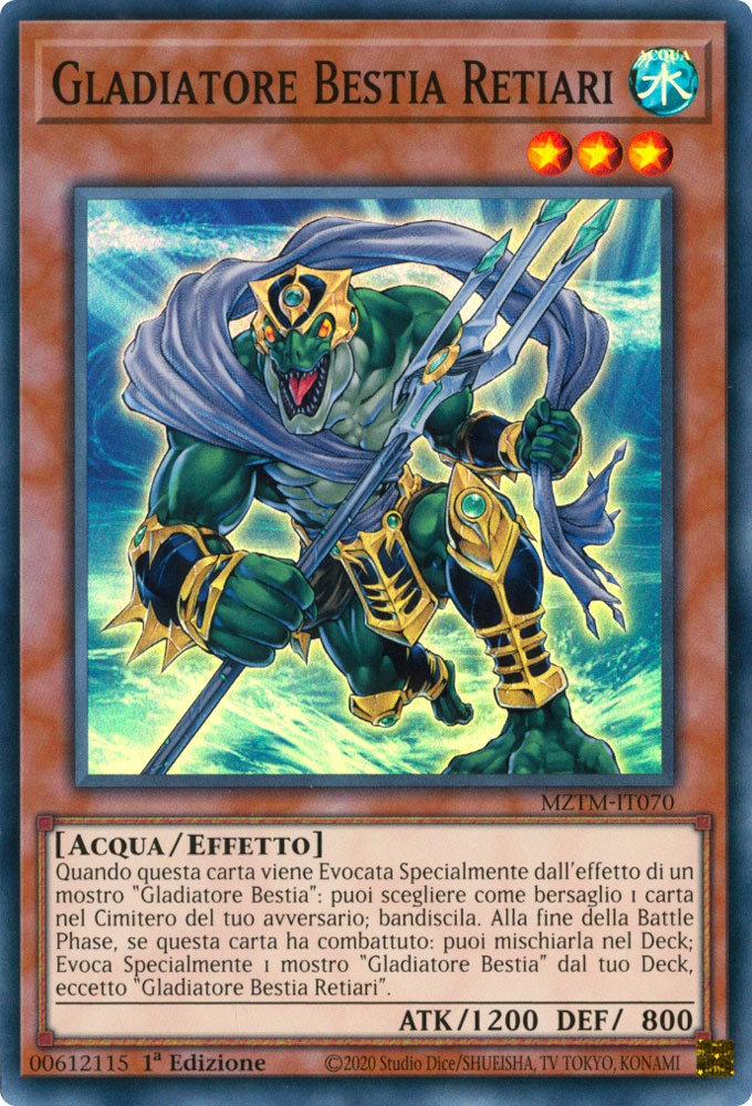 MZTM-IT070 Gladiatore Bestia Retiari Super Rara 1a Edizione (IT) -NEAR MINT-