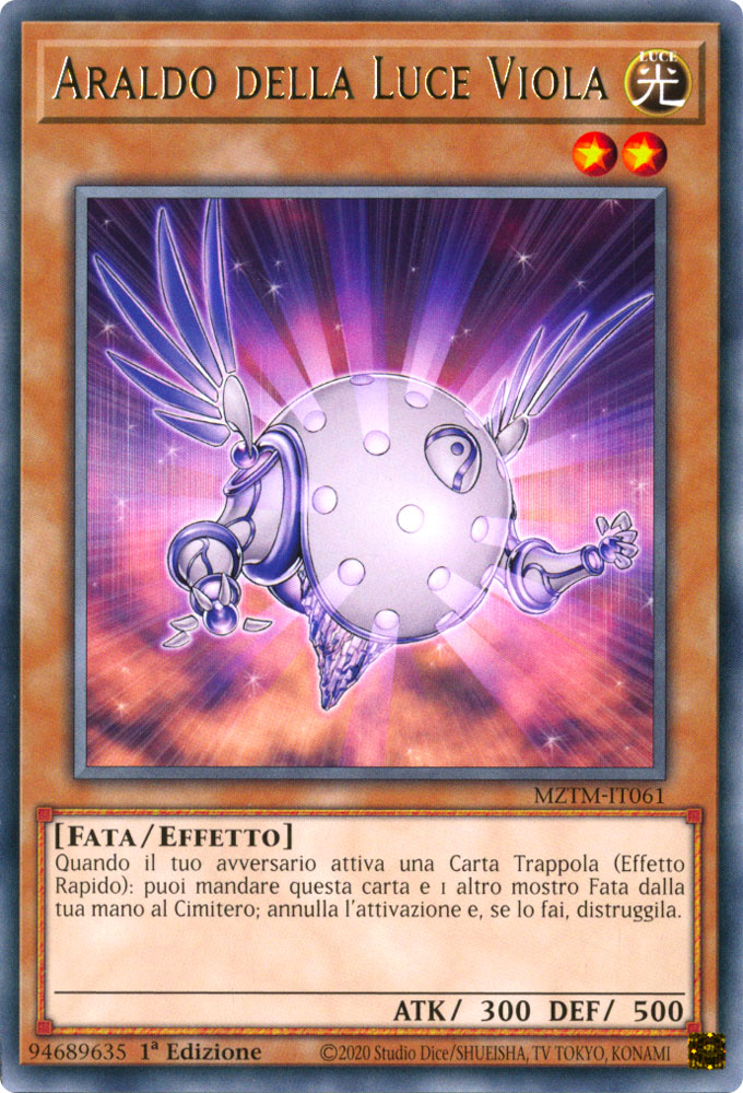 MZTM-IT061 Araldo della Luce Viola Rara 1a Edizione (IT) -NEAR MINT-