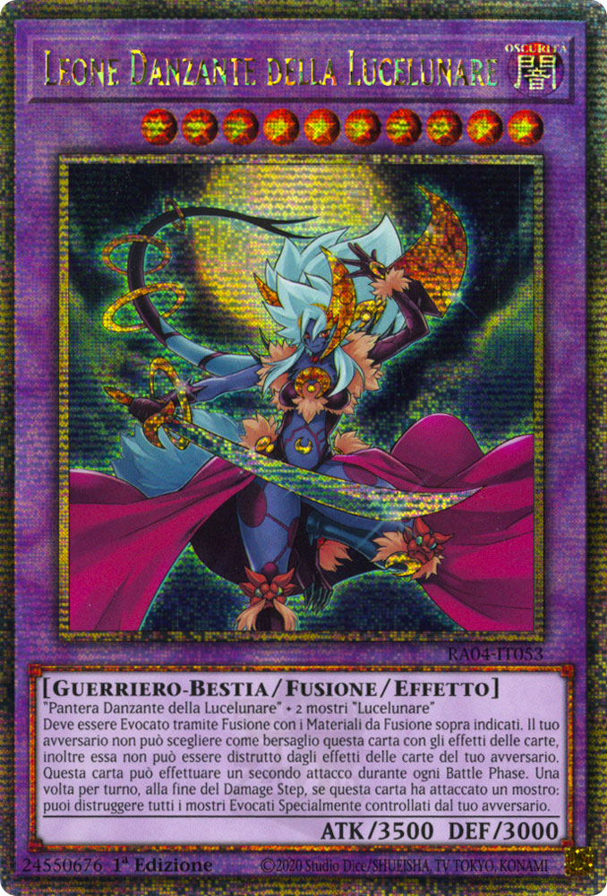 RA04-IT053 Leone Danzante della Lucelunare Rara Segreta Quarto di Secolo 1a Edizione (IT) -NEAR MINT-