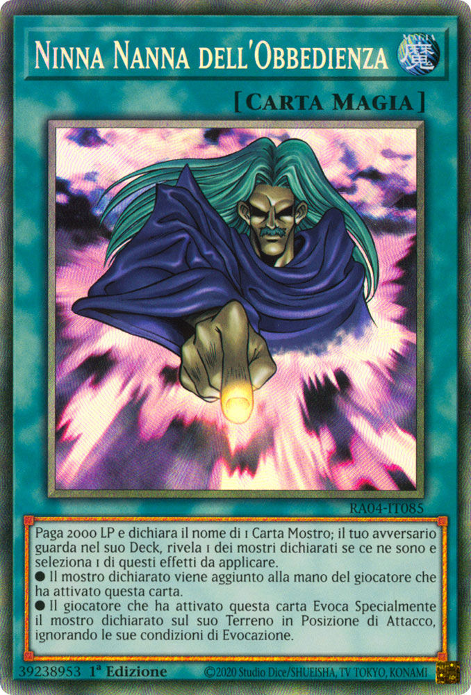 RA04-IT085 Ninna Nanna dell'Obbedienza Rara Collector 1a Edizione (IT) -NEAR MINT-