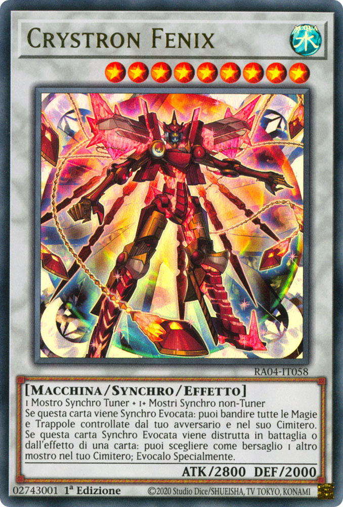 RA04-IT058 Crystron Fenix Ultra Rara 1a Edizione (IT) -NEAR MINT-