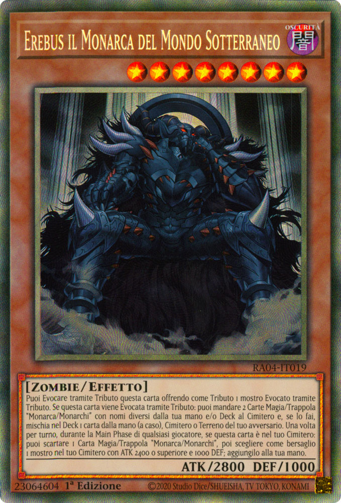 RA04-IT019 Erebus il Monarca del Mondo Sotterraneo Rara Collector 1a Edizione (IT) -NEAR MINT-