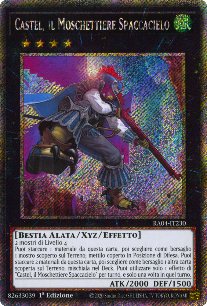 RA04-IT230 Castel, il Moschettiere Spaccacielo Platinum Segreta 1a Edizione (IT) -NEAR MINT-