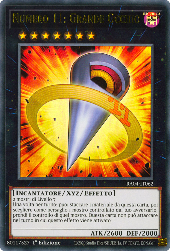 RA04-IT062 Numero 11: Grande Occhio Ultra Rara 1a Edizione (IT) -NEAR MINT-