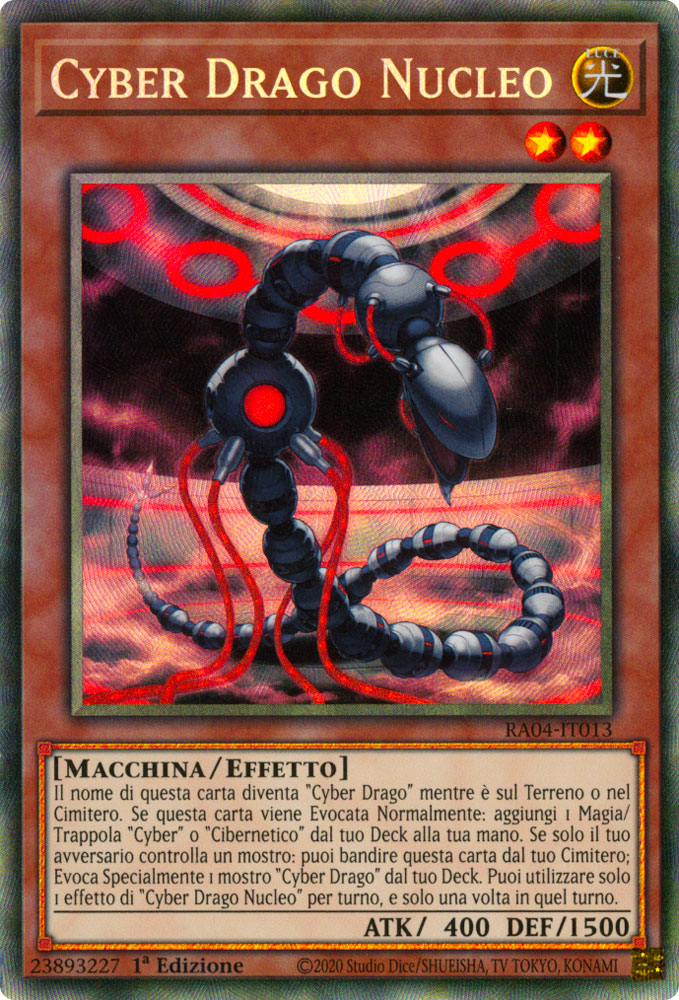 RA04-IT013 Cyber Drago Nucleo Rara Collector 1a Edizione (IT) -NEAR MINT-