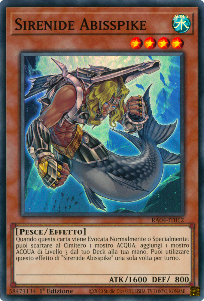 RA04-IT012 Sirena Abisspike Super Rara 1a Edizione (IT) -NEAR MINT-