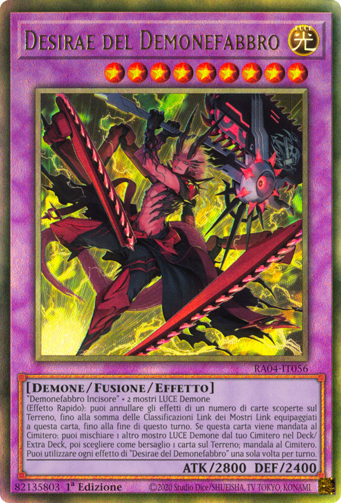 RA04-IT056 Desirae del Demonefabbro Rara Ultimate 1a Edizione (IT) -NEAR MINT-