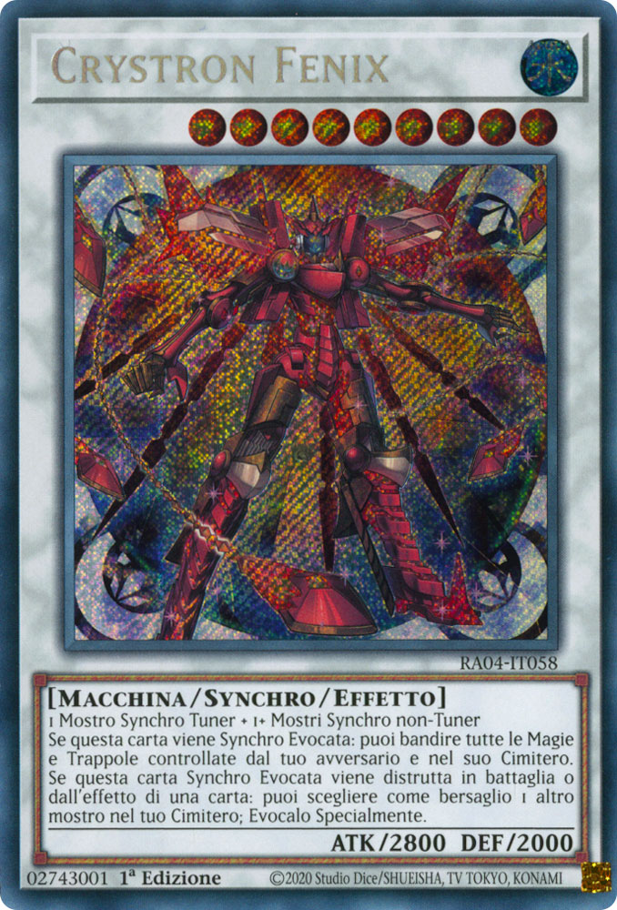 RA04-IT058 Crystron Fenix Rara Segreta 1a Edizione (IT) -NEAR MINT-