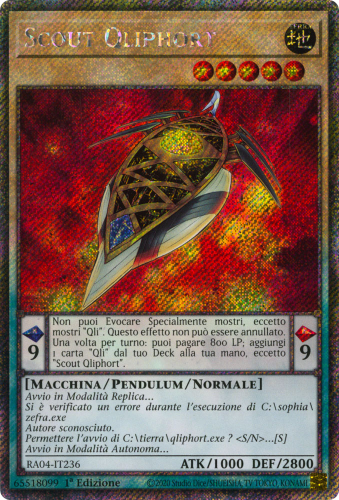RA04-IT236 Scout Qliphort Platinum Segreta 1a Edizione (IT) -NEAR MINT-