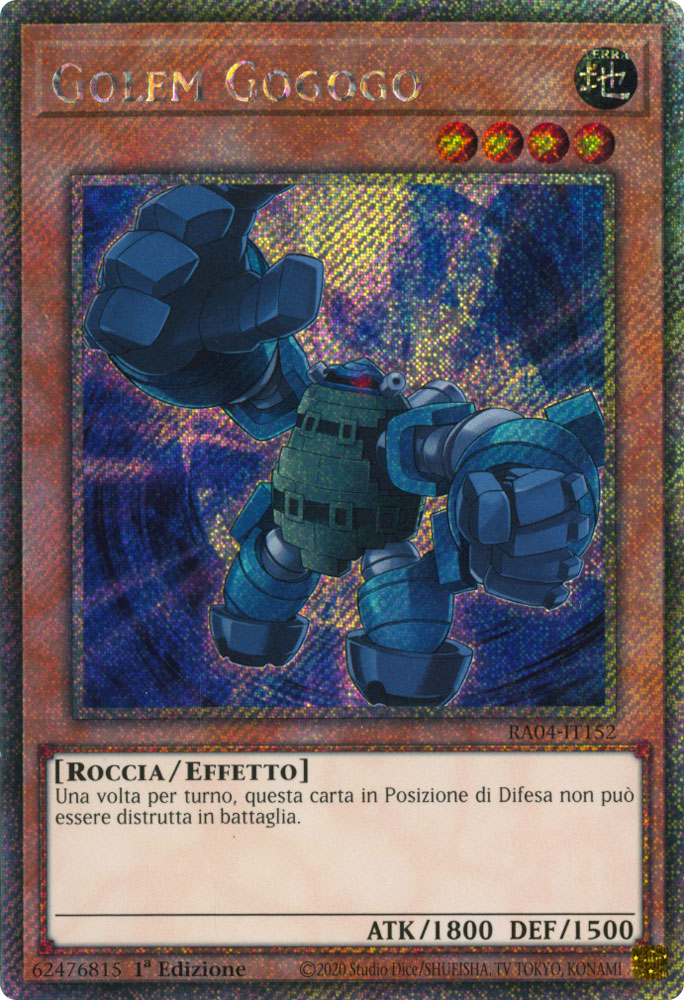 RA04-IT152 Golem Gogogo Platinum Segreta 1a Edizione (IT) -NEAR MINT-