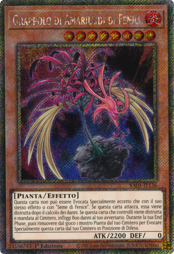 RA04-IT136 Grappolo di Amarillidi di Fenice Platinum Segreta 1a Edizione (IT) -NEAR MINT-