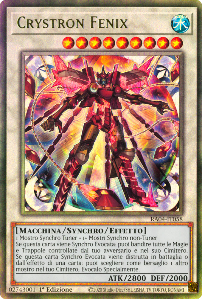 RA04-IT058 Crystron Fenix Rara Ultimate 1a Edizione (IT) -NEAR MINT-