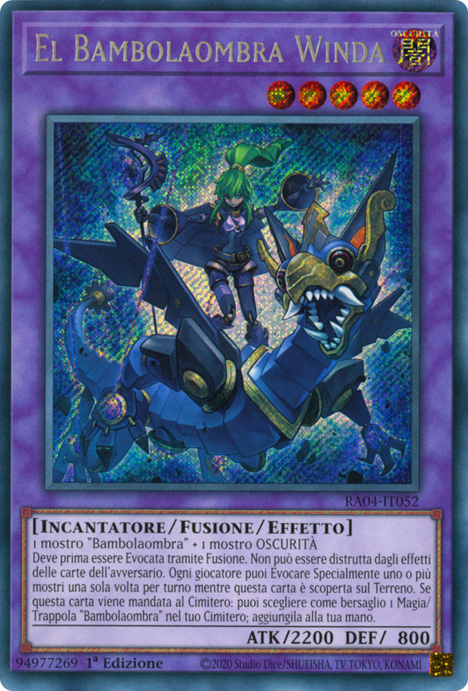 RA04-IT052 El Bambolaombra Winda Rara Segreta 1a Edizione (IT) -NEAR MINT-
