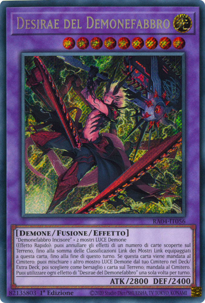 RA04-IT056 Desirae del Demonefabbro Rara Segreta 1a Edizione (IT) -NEAR MINT-