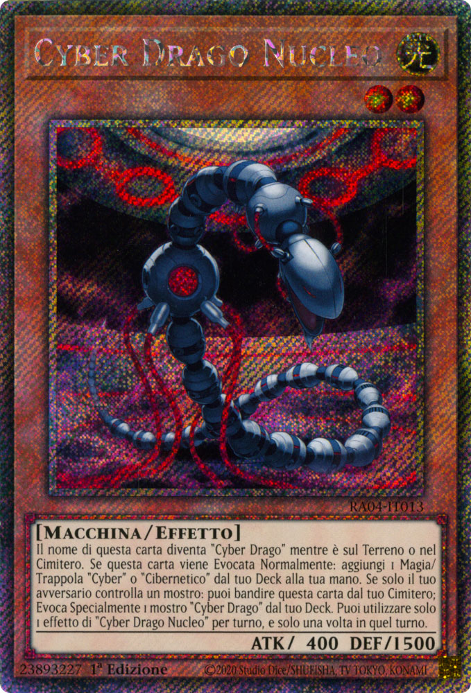 RA04-IT013 Cyber Drago Nucleo Platinum Segreta 1a Edizione (IT) -NEAR MINT-