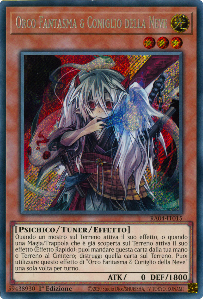 RA04-IT015 Orco Fantasma & Coniglio della Neve Rara Segreta 1a Edizione (IT) -NEAR MINT-